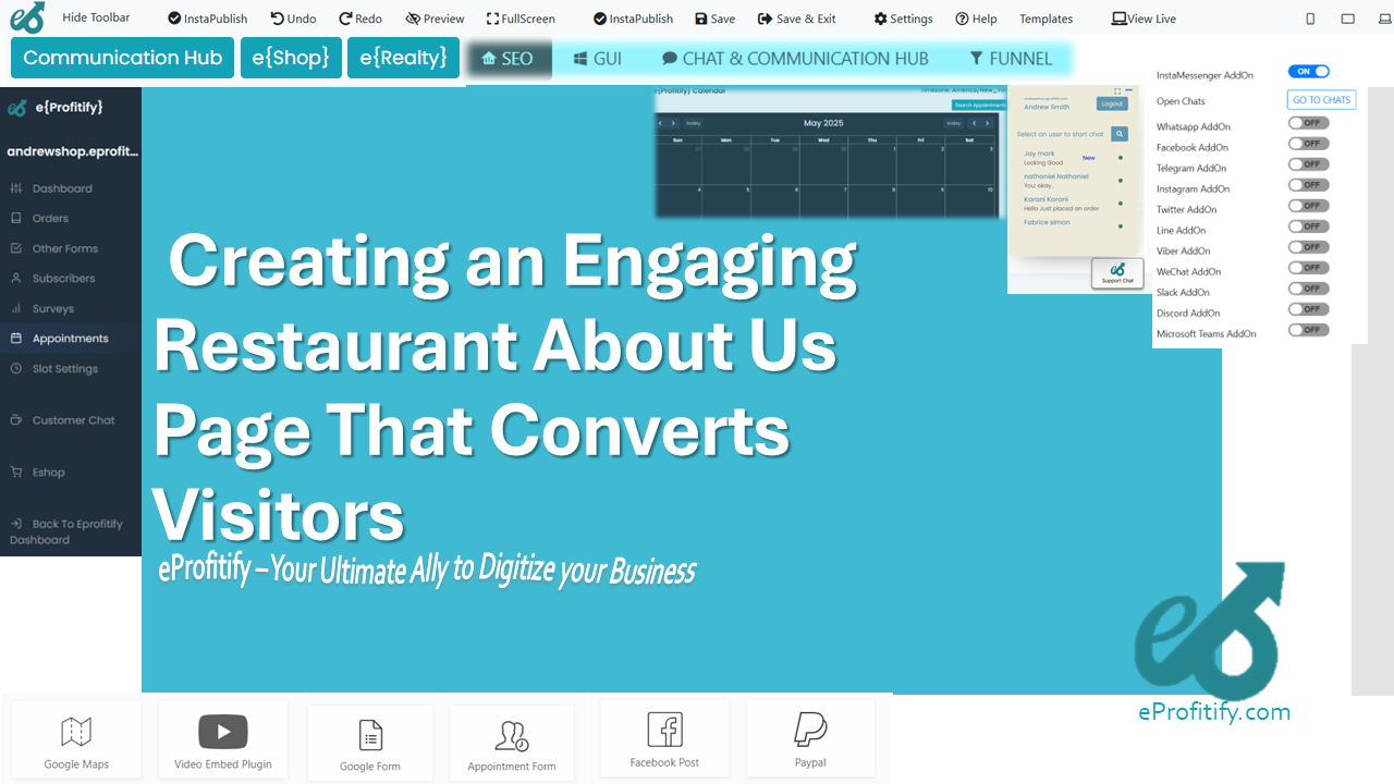 Creating an Engaging Restaurant About Us Page That Converts Visitors